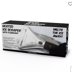 The Protocol Heated Auto Ice Scraper with Flashlight,Squeegee, 12v, Extendable